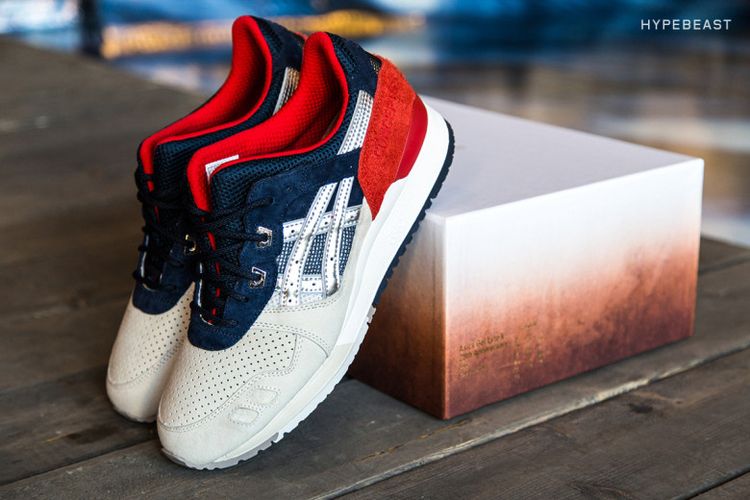 Concepts x ASICS Gel Lyte 3 Boston Tea Party Special Box