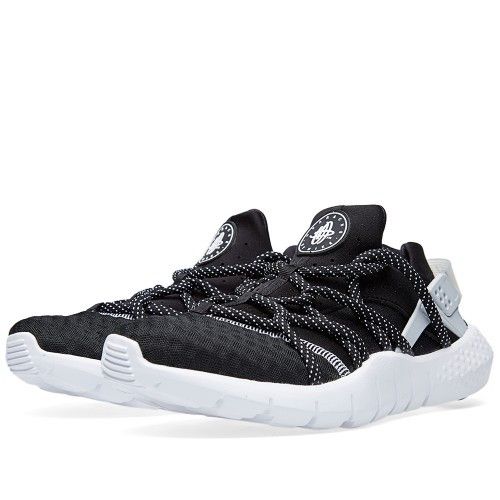 Nike huarache nm black and white top