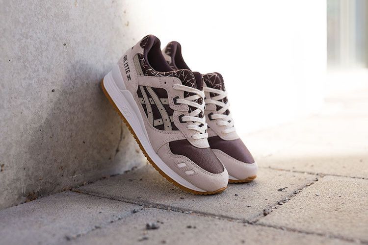 ASICS Gel Lyte 3 Romance Shoes Men\'s Size 8 Sneaker Cream Brown ASICS 1203A277-102 Gel Lyte III OG Cream Dark Brown Mens  main image 2