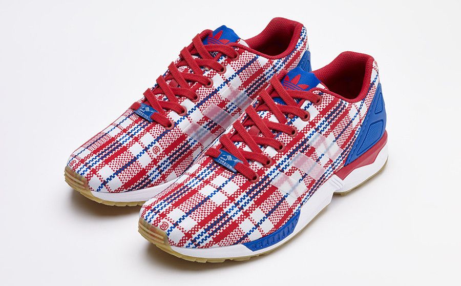 Adidas x clot zx flux - red outlet