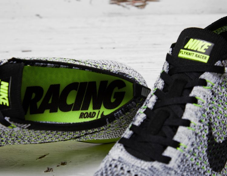 Buy Nike Flyknit Racer 'Black White Volt' 526628 007 GOAT