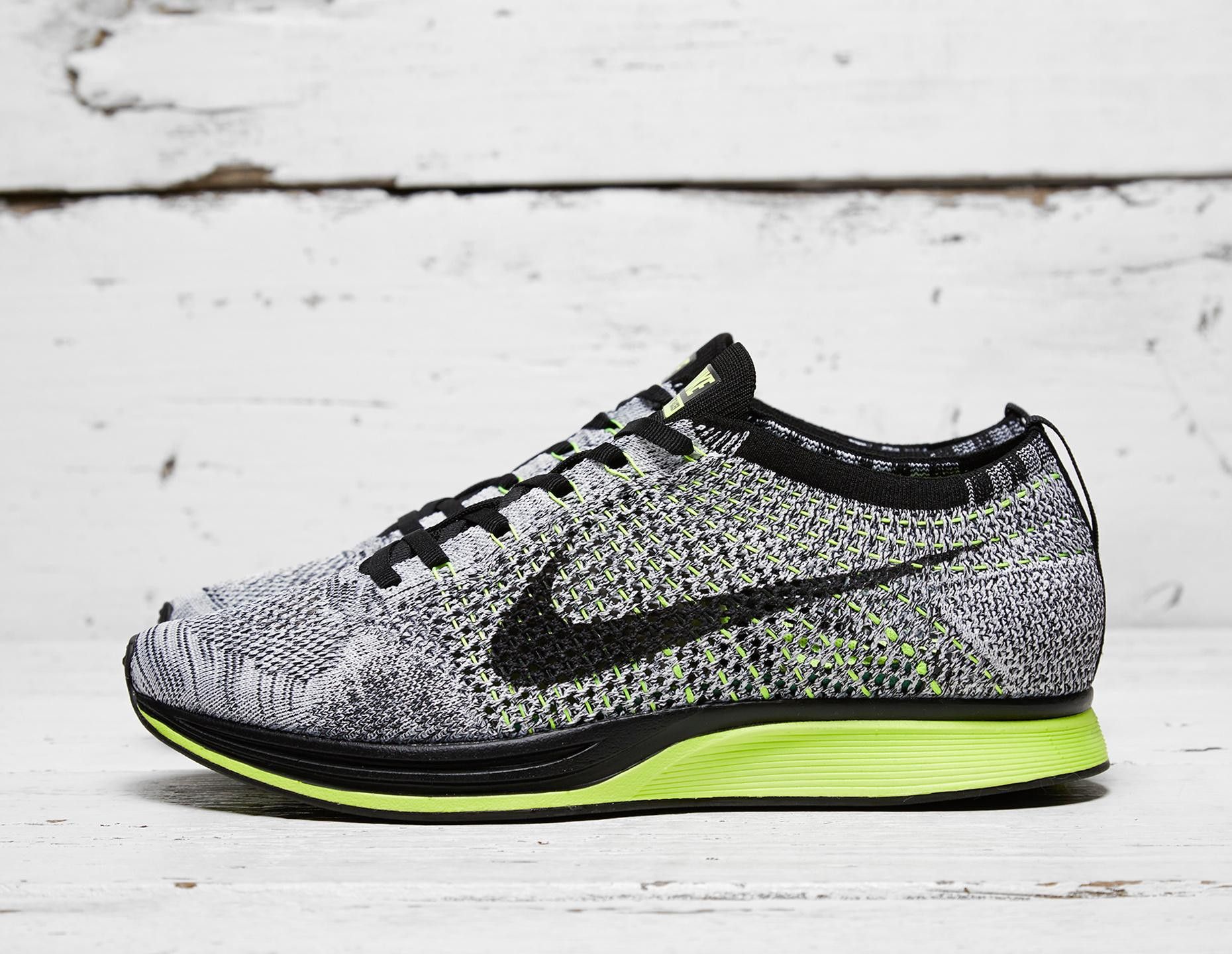 flyknit racer oreo volt