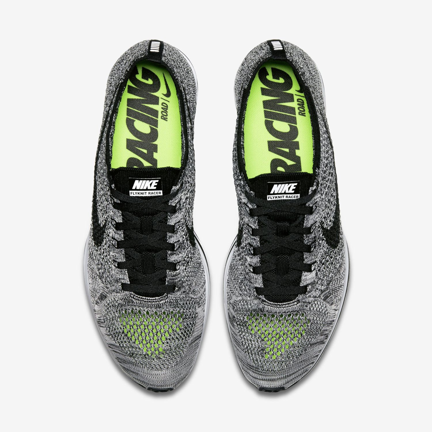 Flyknit racer oreo volt shop