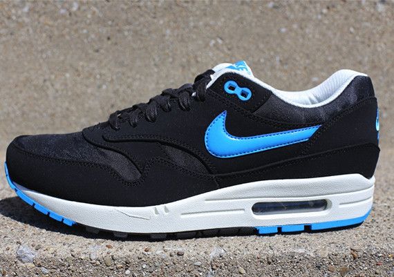 Air max 1 black blue online