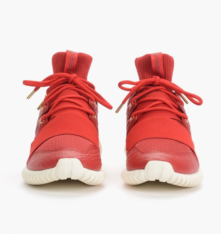 Adidas Tubular Doom Chinese New Year Sneaker Red Men s Size 10.5