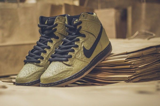 Size 10.5 Nike SB Dunk High 'Brown Paper Bag'