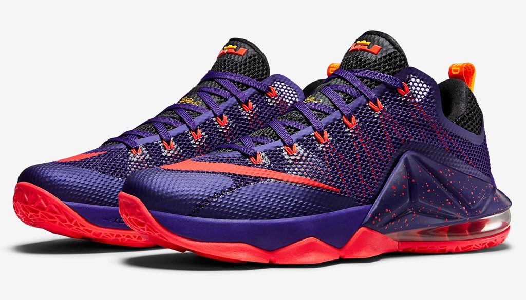 Size 10.0 LeBron 12 Low Court Purple
