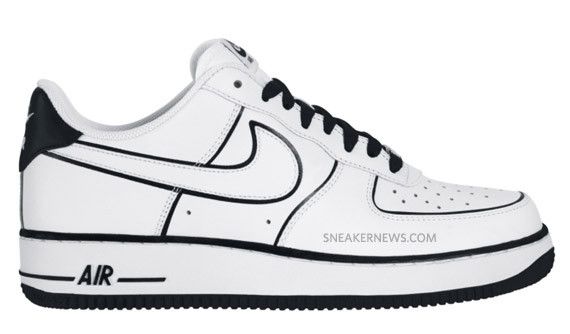 Black air force with white line shop
