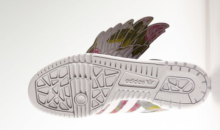 adidas gazelle silver green womens Adidas x Jeremy Scott Blue Floral High Tops  The Curatorial Dept