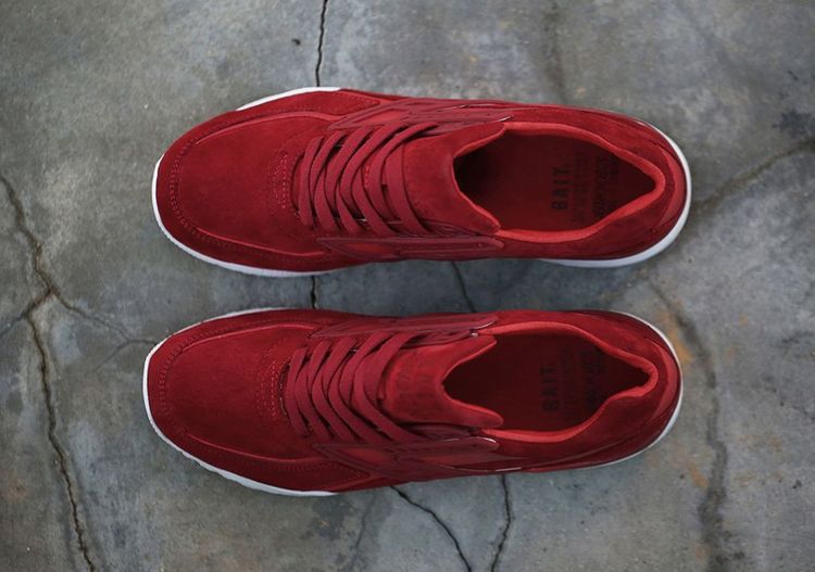 Brooks X BAIT Regent Inferno Running Shoes Mens Size 9.5 Red Suede 110205 1D 656 Buy Bait x Brooks Regent  main image 4