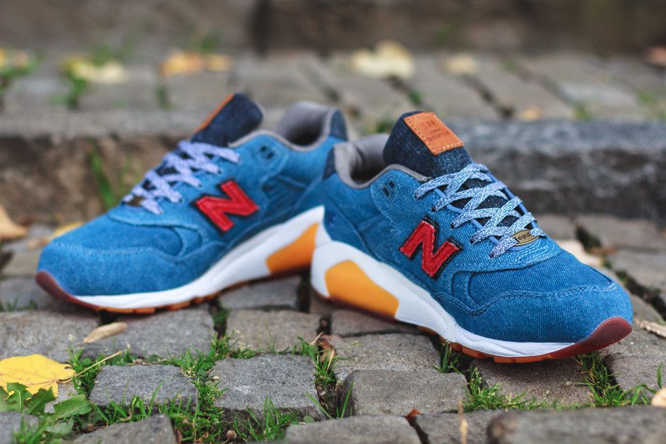 Blue and yellow new balance 580 online