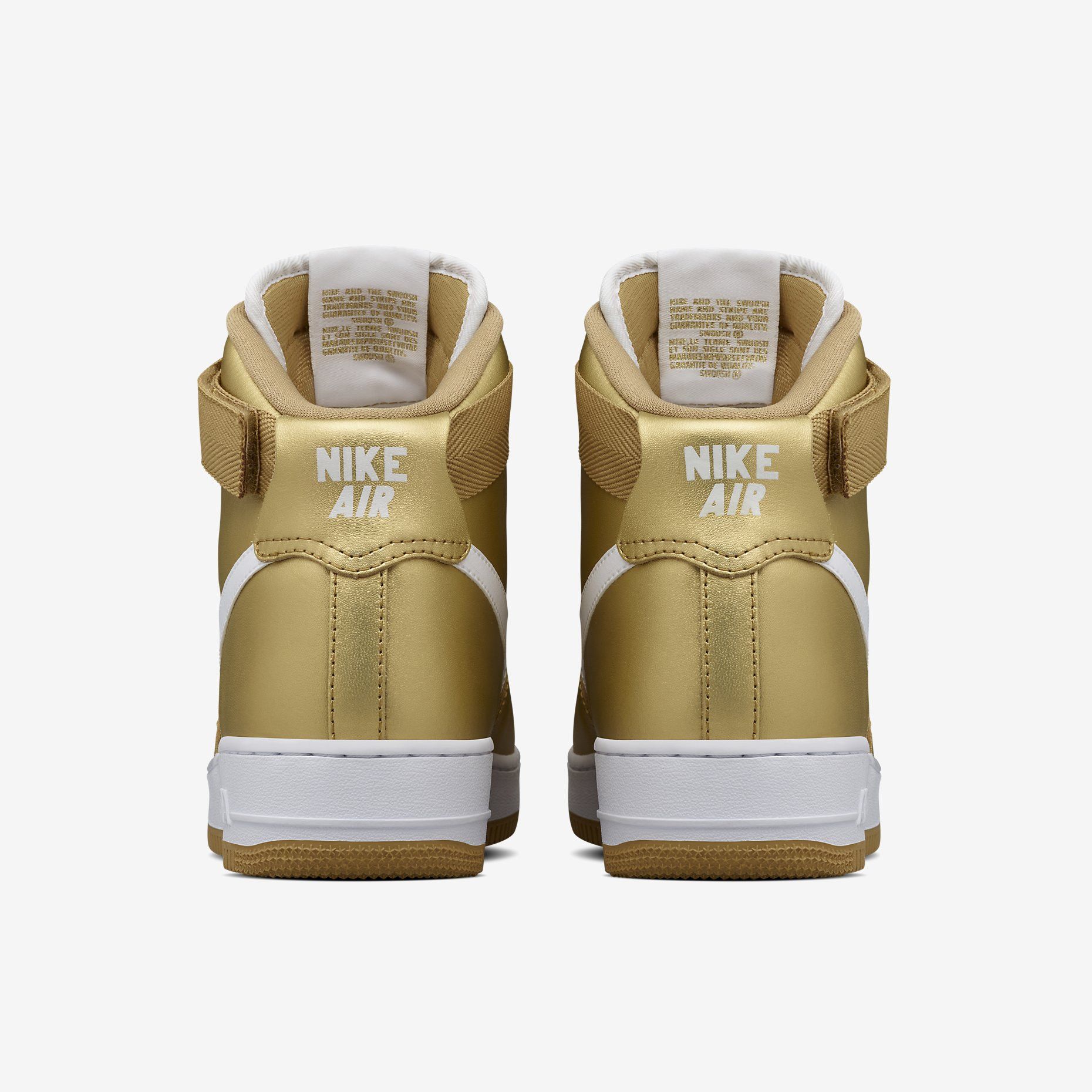 Achetez des NikeLab Air Force 1 High Metallic Gold 823297 700 GOAT FR