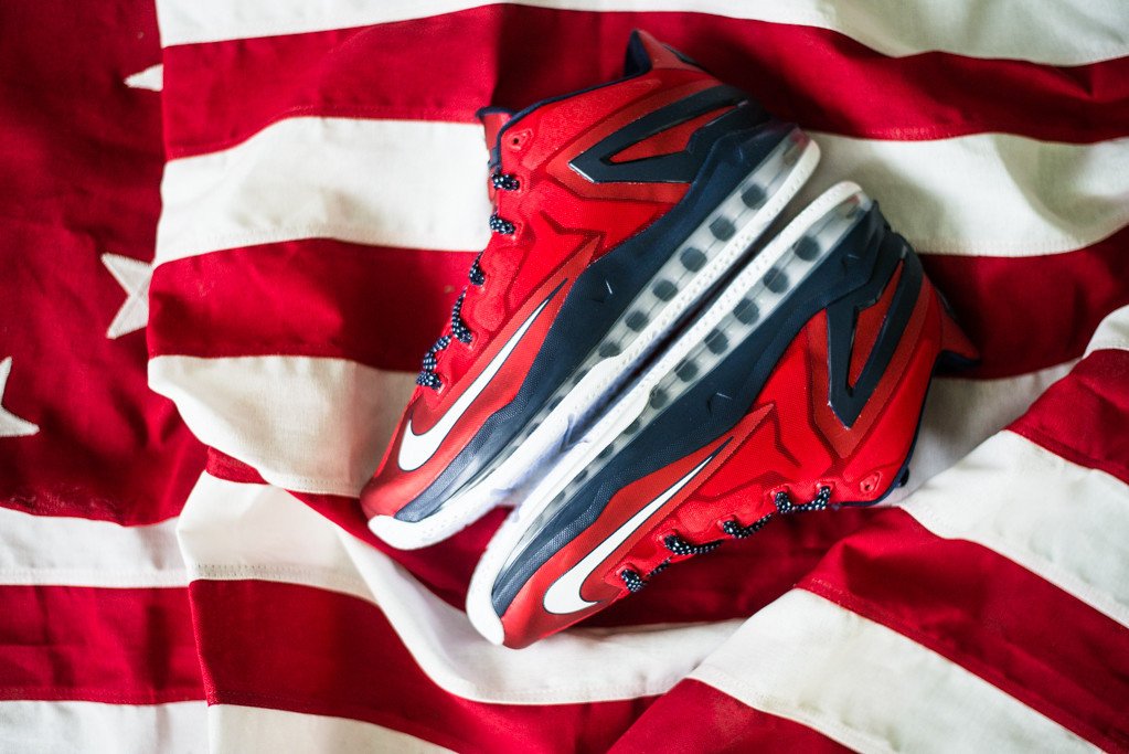 Buy Max LeBron 11 Low 'Independence Day' - 642849 614 | GOAT