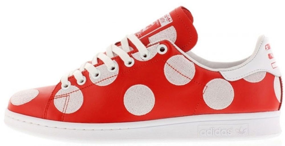 Pharrell williams x adidas stan smith red polka dot sale