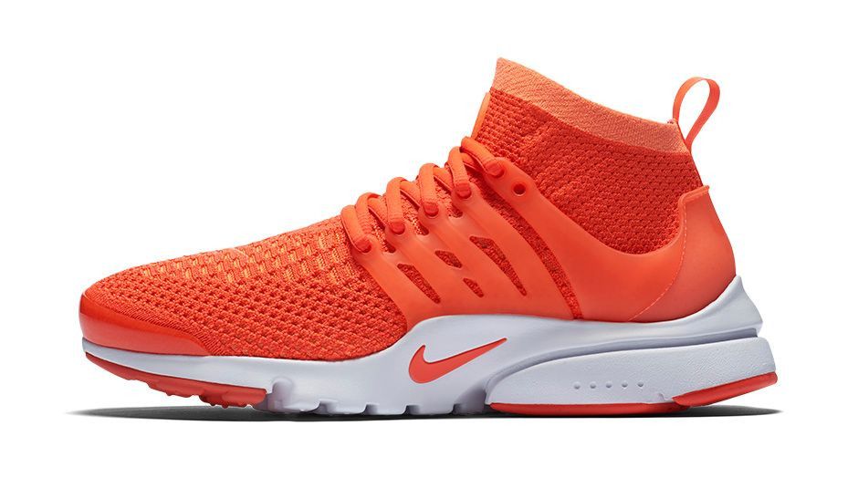nike air presto flyknit orange
