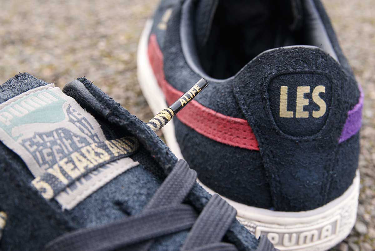 Size 9.0 Alife x Suede Black Amazon