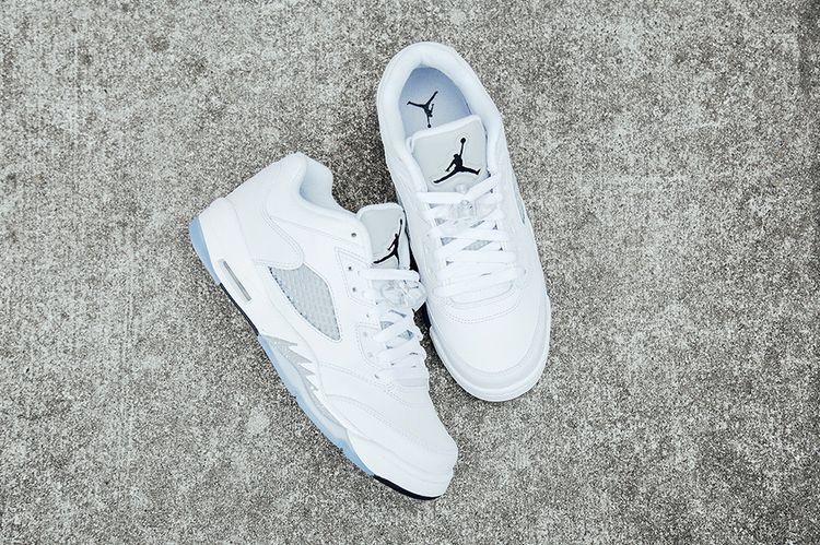 Air Jordan 5 Retro Low GS White Wolf Grey
