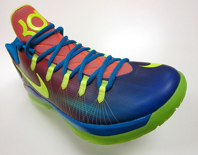 Nike KD V Elite EYBL Blue and Neon Basketball Shoes Nike KD V Elite  main image 3