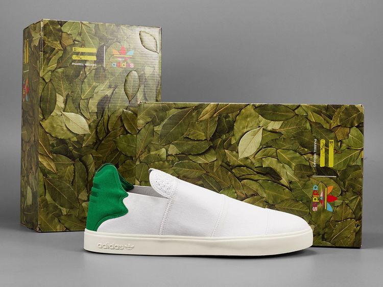 Pharrell Williams x Elastic Slip On White
