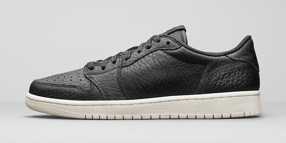 Jordan 1 retro low swooshless black shop