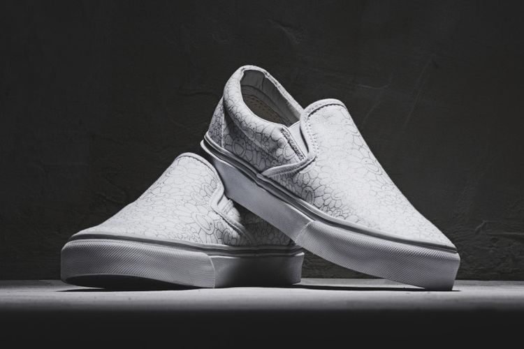 Takashi Murakami Classic Slip On LX Silver Flower