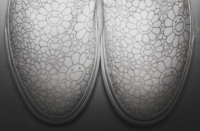 Buy Vans Takashi Murakami Classic Slip-On LX 'Silver Flower' - VN