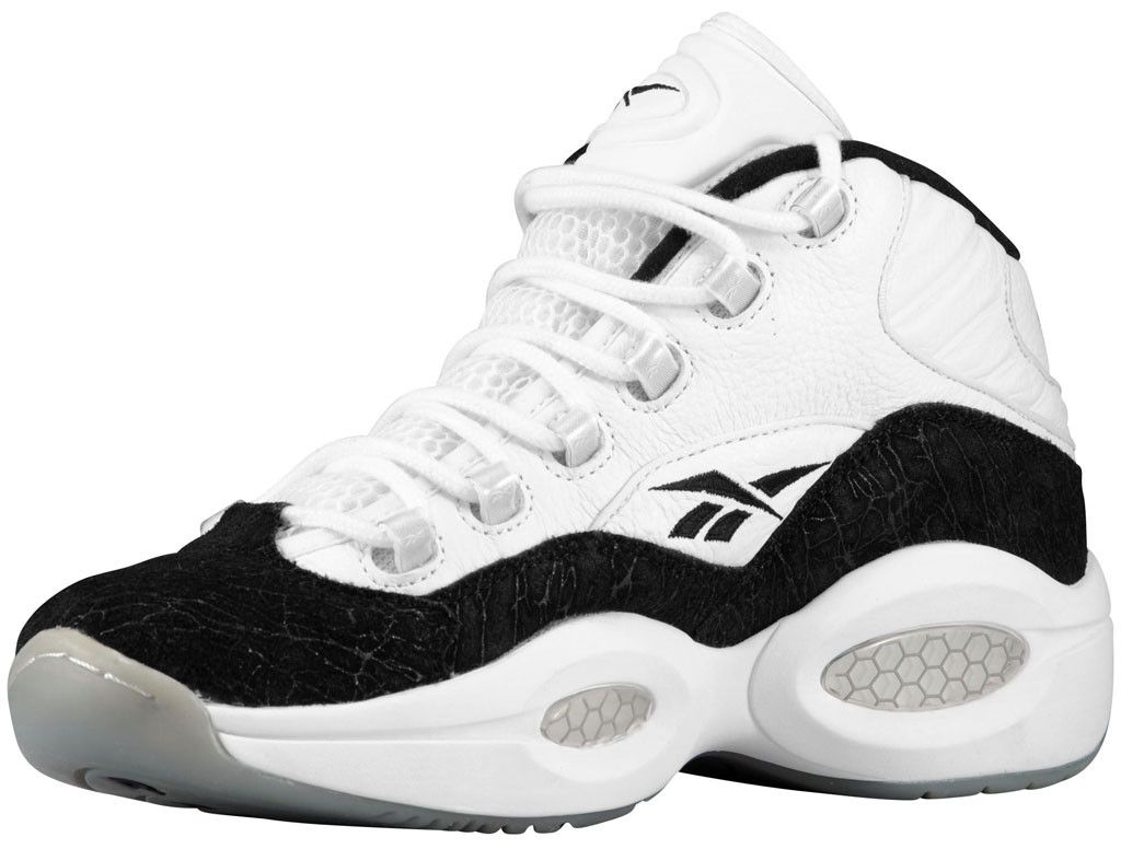 reebok question black and white