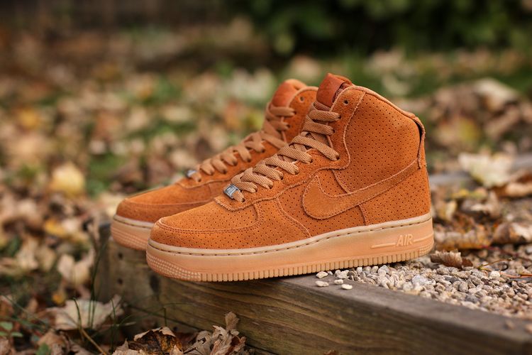 Buy Wmns Air Force 1 Hi Suede Tawny 749266 201 GOAT