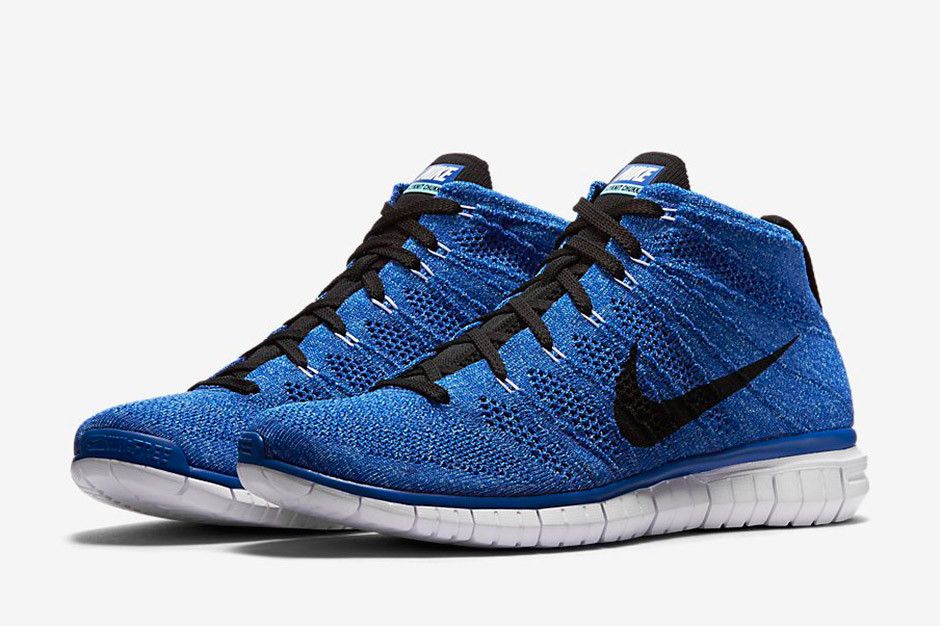 nike flyknit chukka blue