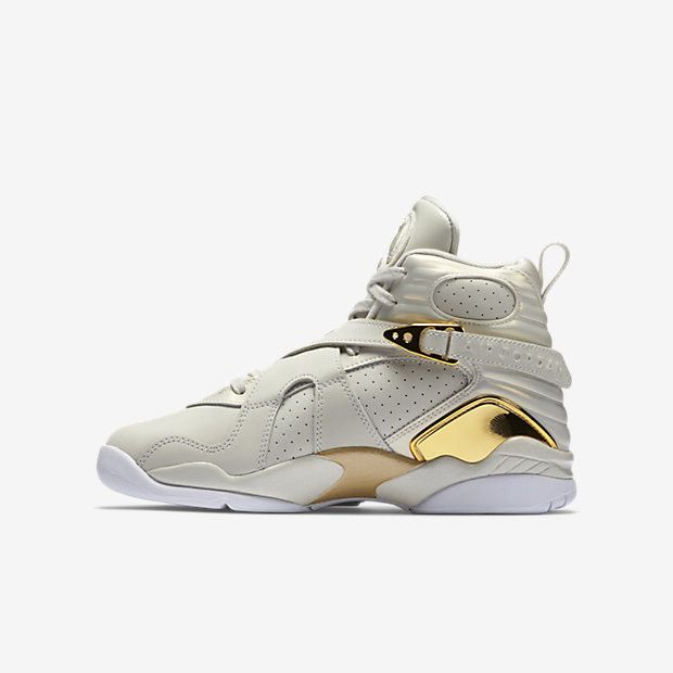 Gold and white jordan 8 hotsell