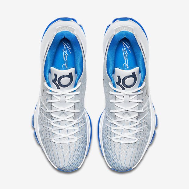 Nike kd 8 white blue 2025