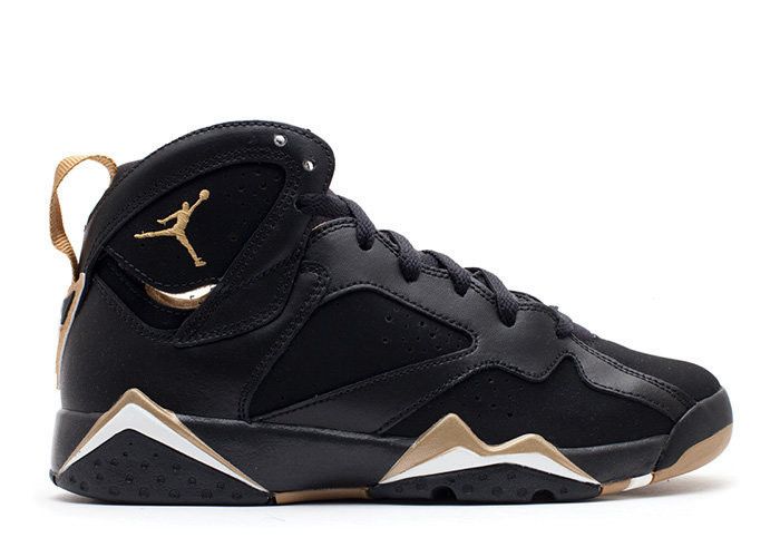 Jordans 7 black and gold shop