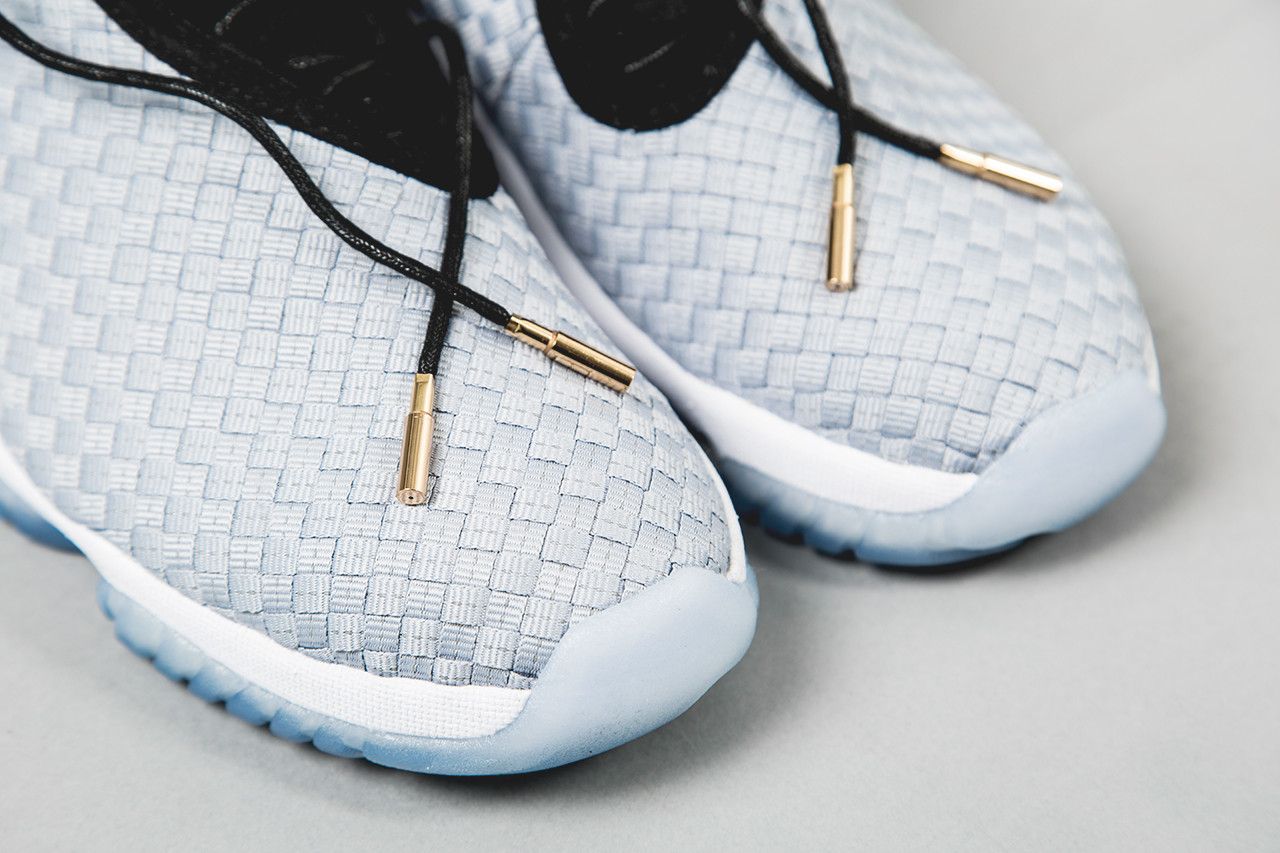Jordan future metallic silver top