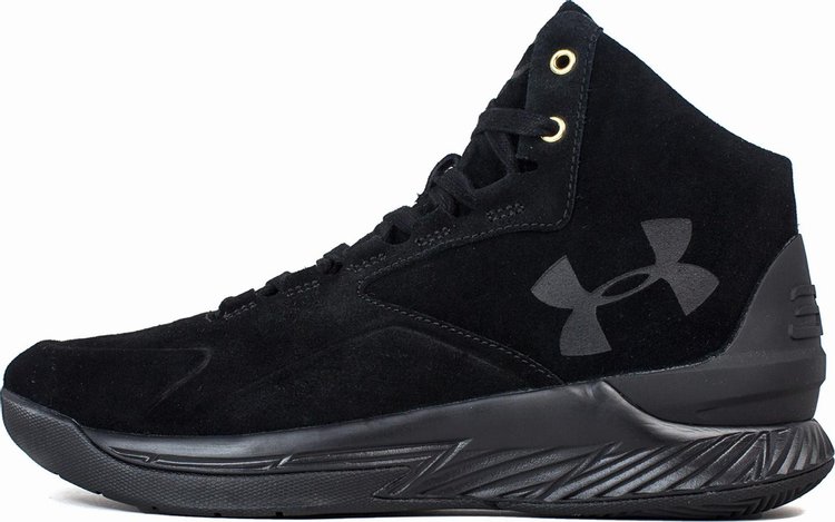 Curry 1 Lux Mid 'Black Suede'