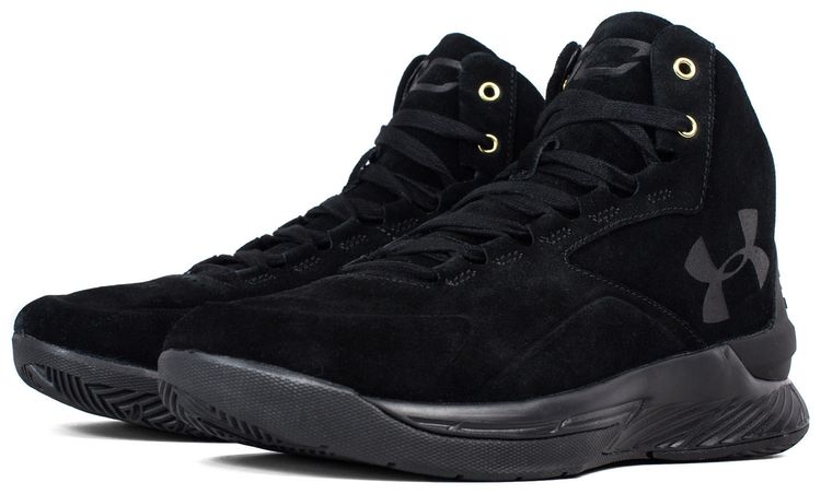 Under Armour Curry 1 Lux Mid Black Suede