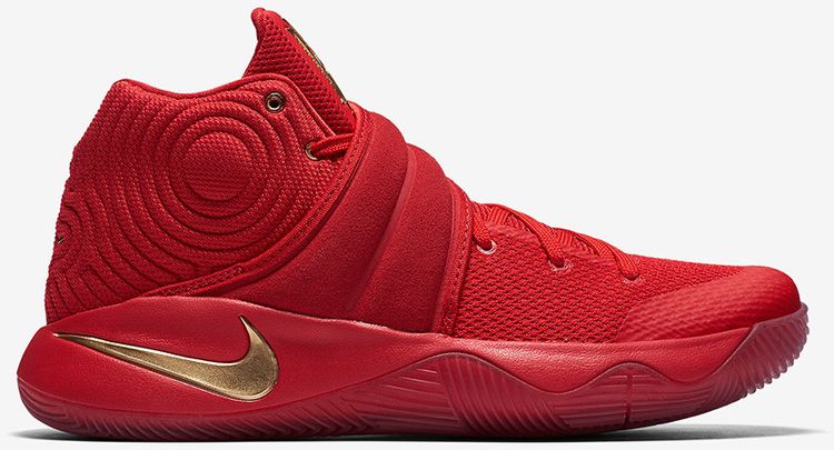 Nike Kyrie 2 Gold Swoosh