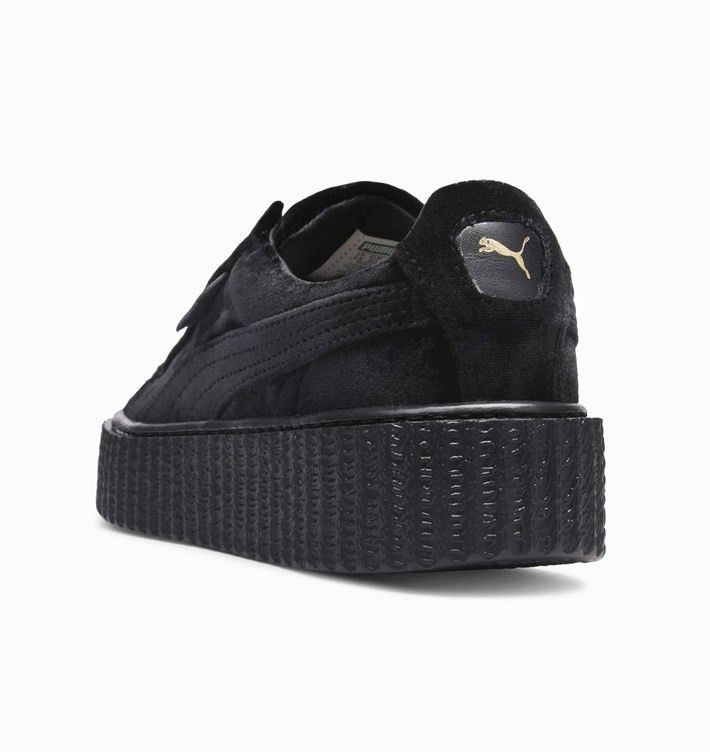 Puma black velvet shoes clearance