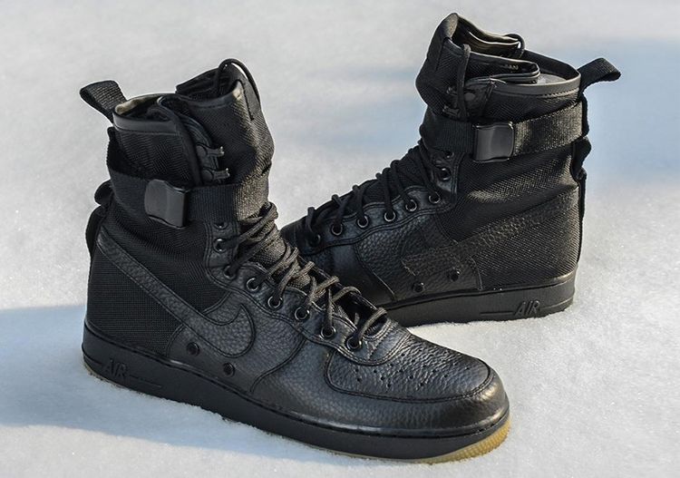 Buy Nike SF Air Force 'Black Gum' 864024 001 GOAT