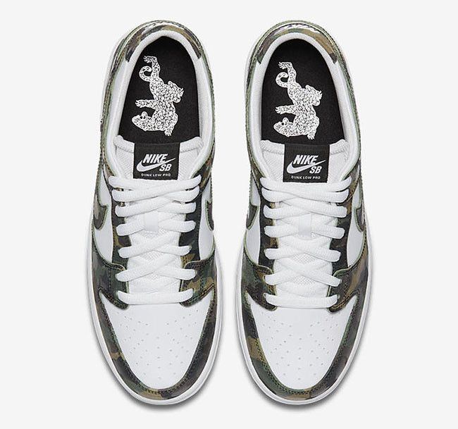 Buy Zoom Dunk Low Pro SB Camo 854866 331 GOAT