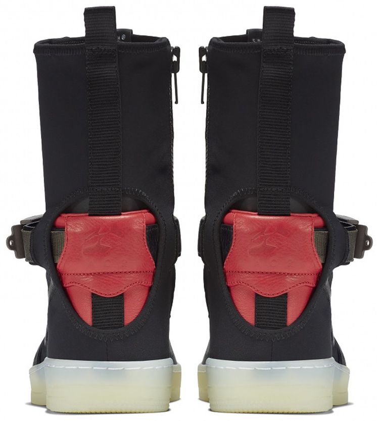 Acronym x NikeLab Air Force Downtown 1 Hi SP Black Crimson