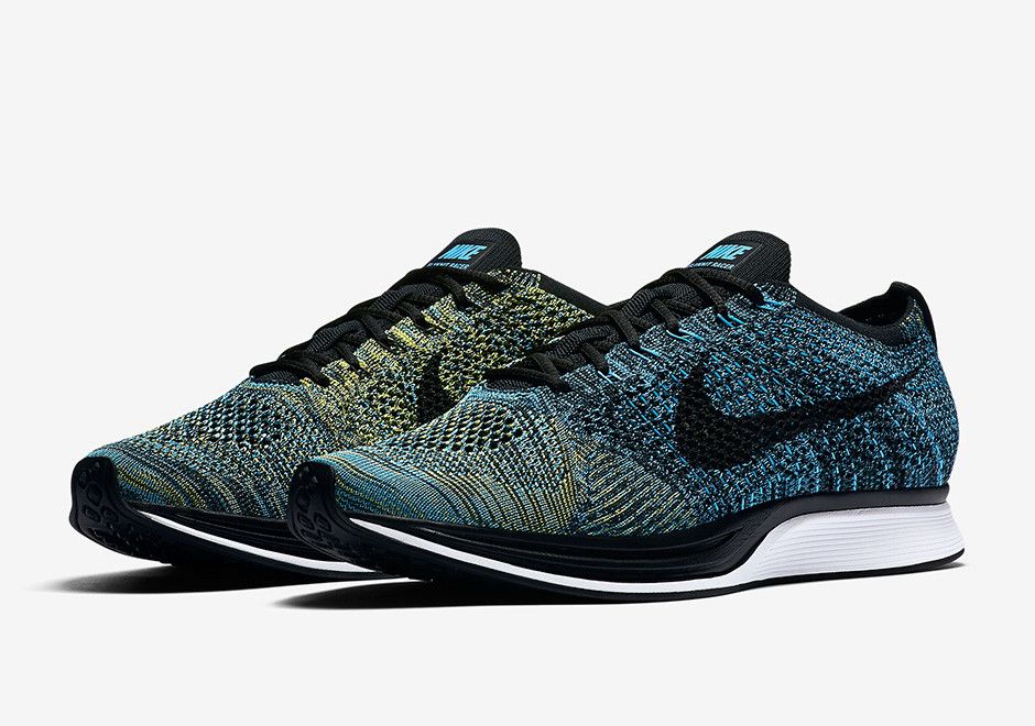 Nike flyknit racer yellow black hotsell
