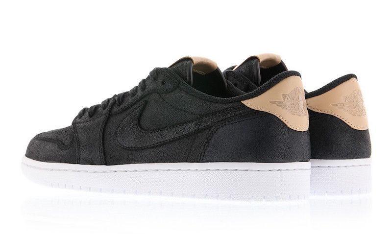 Jordan 1 low black vachetta hot sale