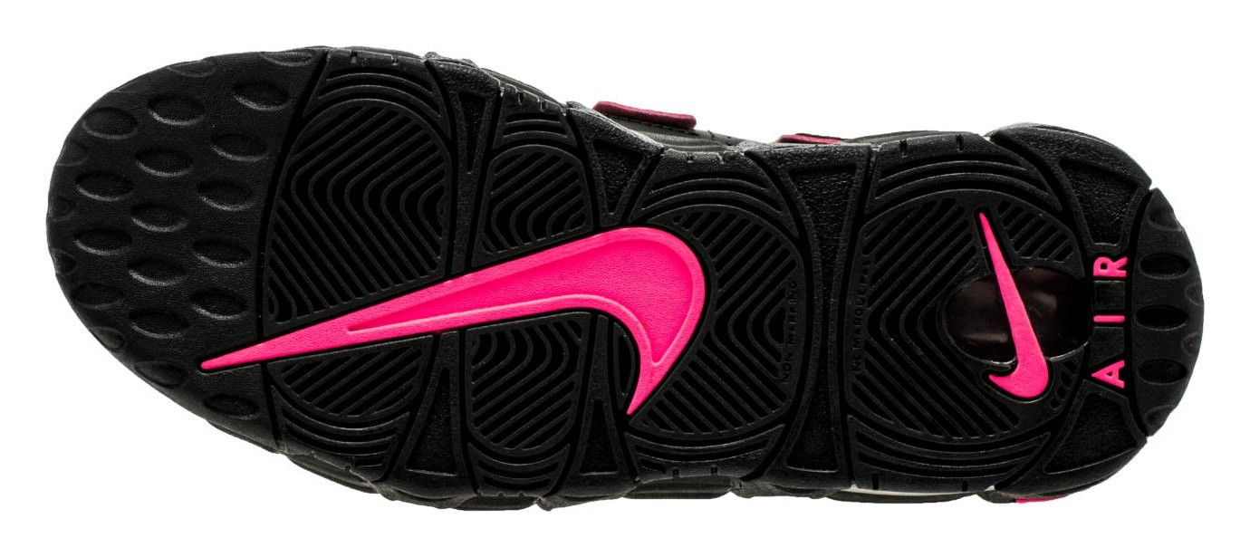 nike uptempo black and pink