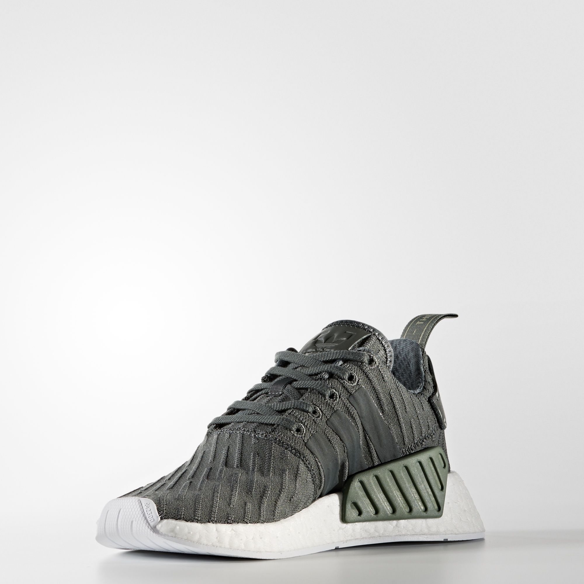 Adidas // w nmd r2 primeknit utility ivy/footwear white/trace green cheap