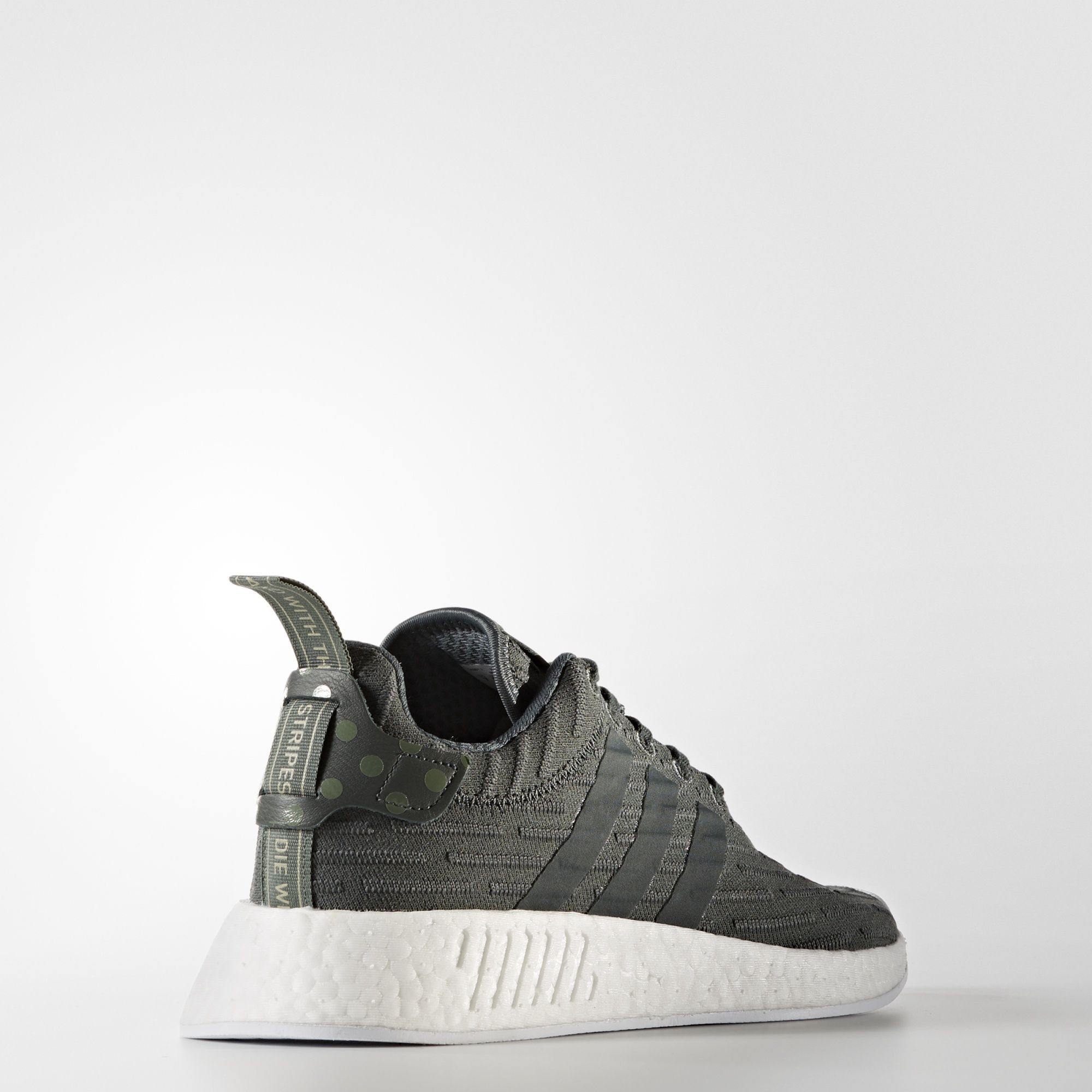 Adidas // w nmd r2 primeknit utility ivy/footwear white/trace green cheap