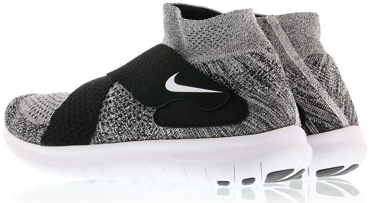 Nike Free Run Motion Flyknit 2017 Black White