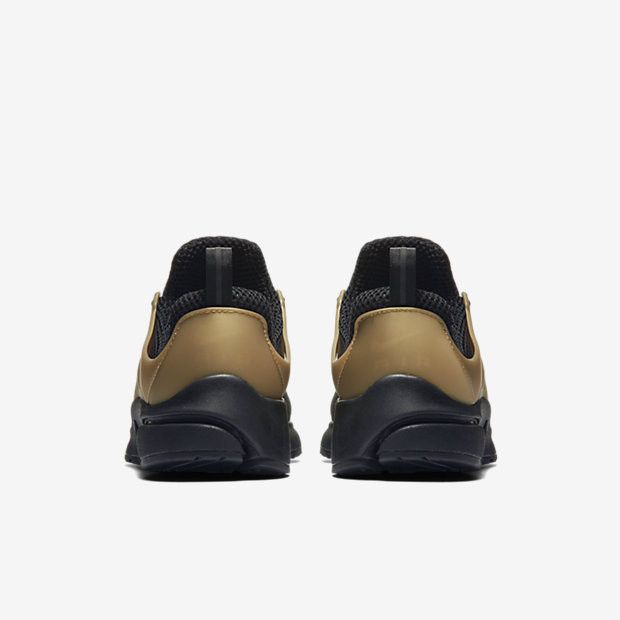 nike air presto black metallic gold