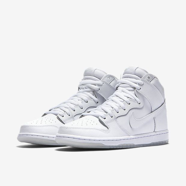 Size 5.0 SB Dunk High Pro White Ice