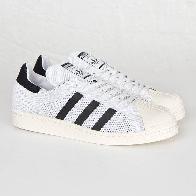 Adidas Superstar 80s Primeknit White Black