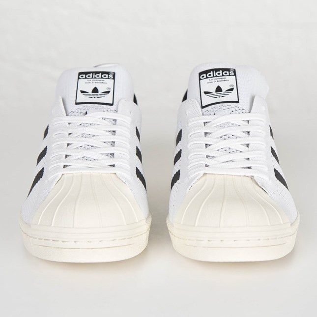 Adidas Superstar 80s Primeknit White Black